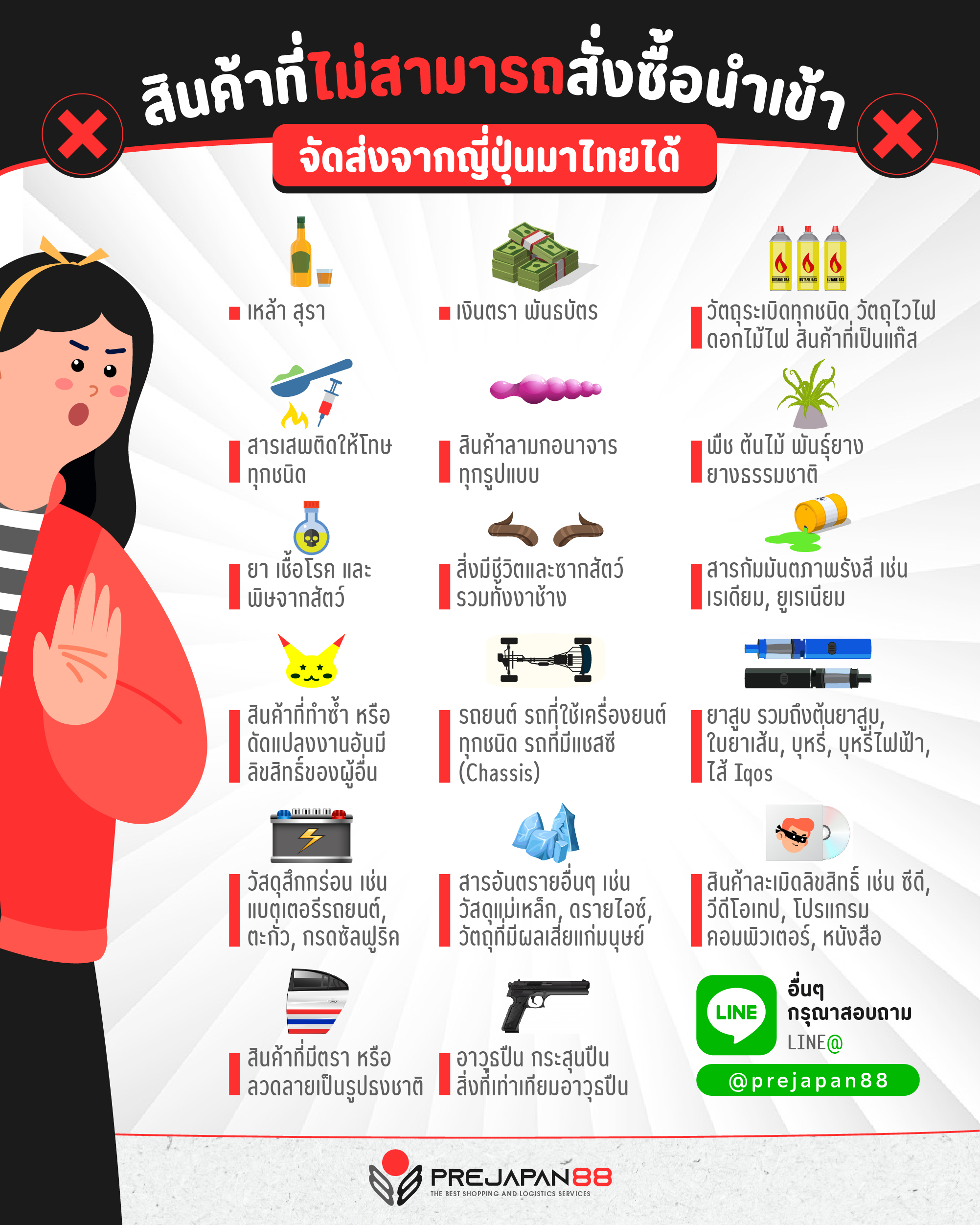 เงื่อนไขการเหมากล่องสินค้านำเข้าญี่ปุ่น